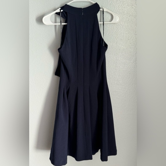 Vince Camuto Navy Blue Cocktail Dress with Bow Detail Size 2 - Picture 3 of 10